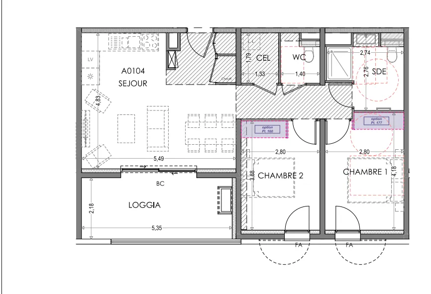 Appartement T3 neuf avec terrasse au centre de Gap 