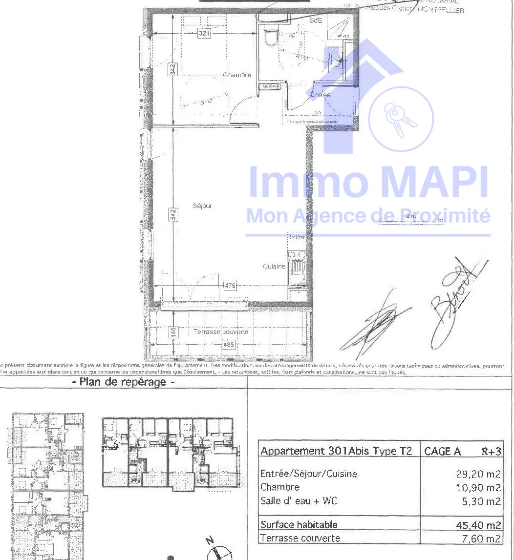 Appartement T2 à Juvignac avec terrasse, parking sécurisé et proximité tramway 