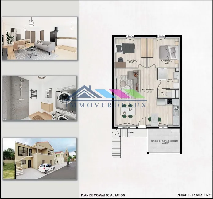 Appartement neuf 61 m² avec terrasse à Lunéville, proche gare et commerces 