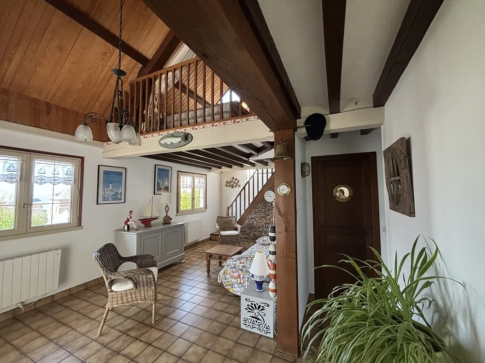 Maison individuelle avec vue mer à Ault, proche plage d'Onival 