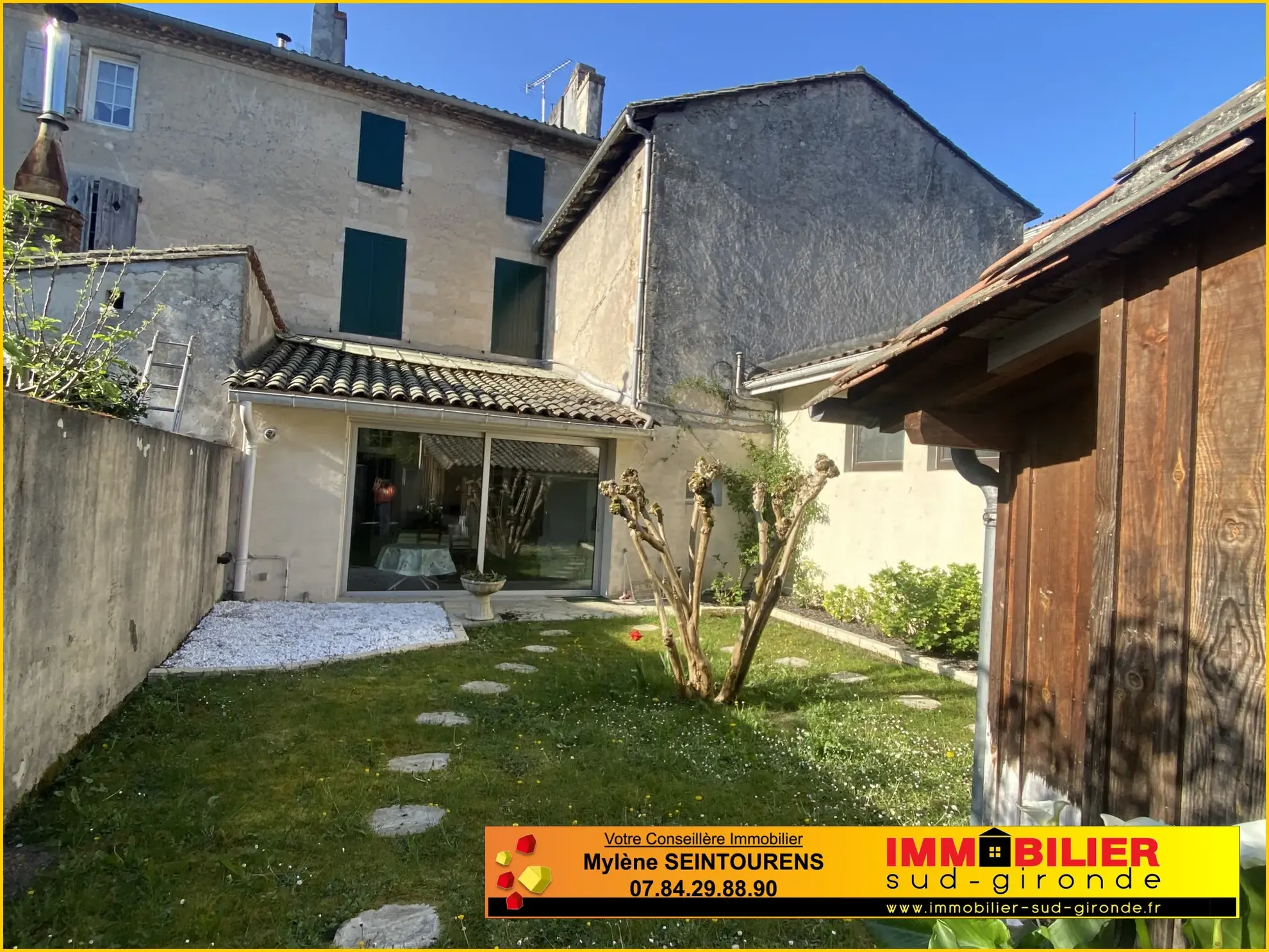 Vente ensemble immobilier à Villandraut avec maison et commerce – parfait pour investissement