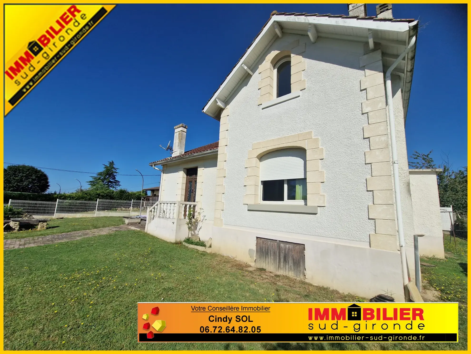 Maison Arcachonnaise à Bazas avec 4 chambres, jardin et garage
