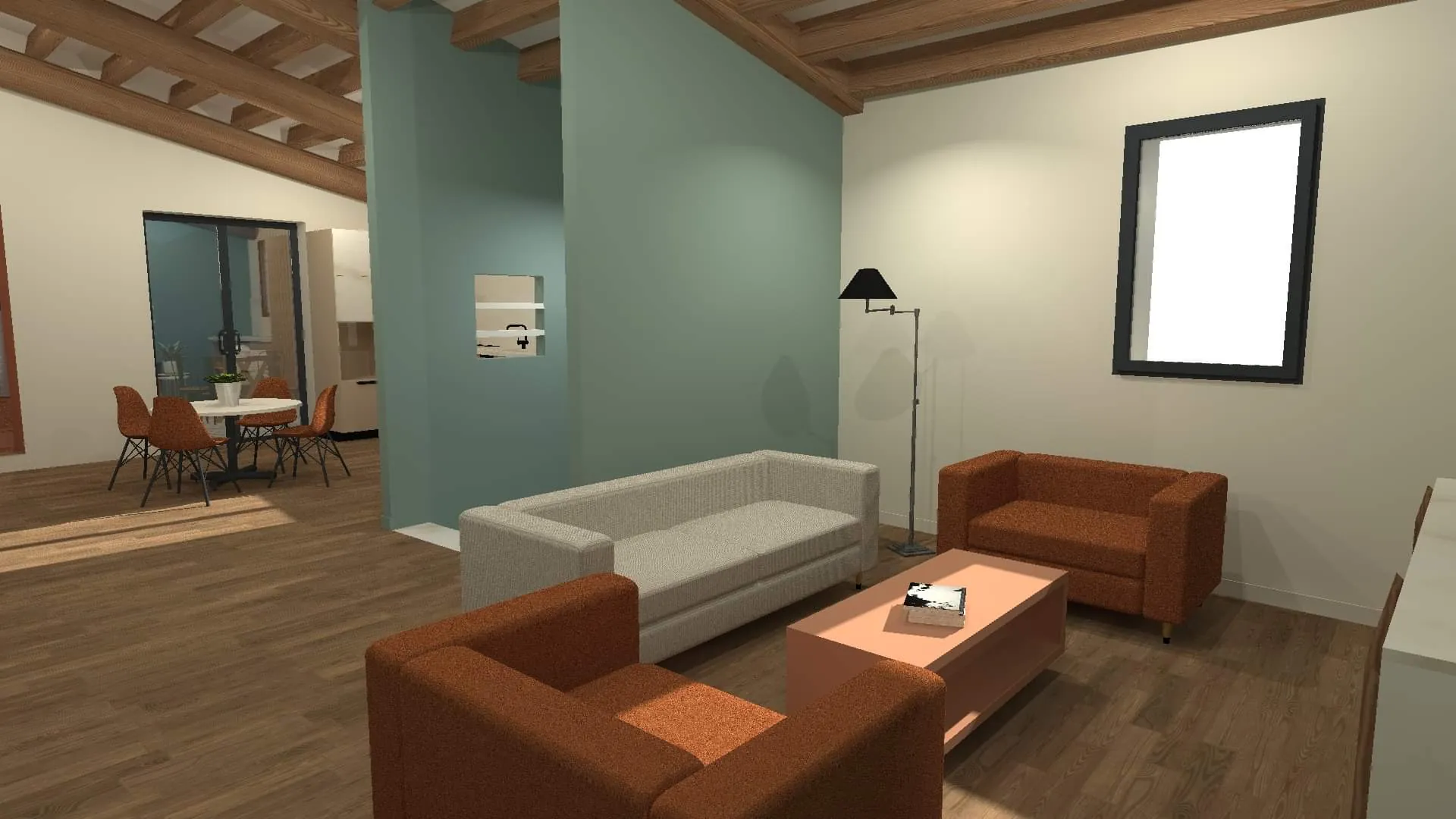 Appartement à rénover de 117 m² avec terrasse à L'Isle-sur-la-Sorgue – Vue sur le clocher 