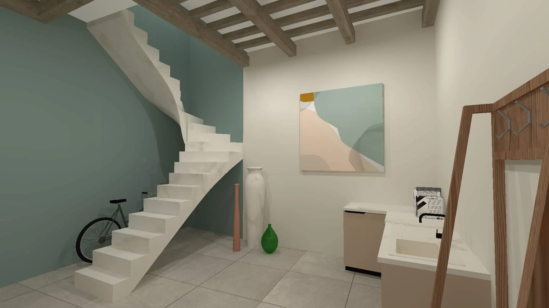 Appartement à rénover de 117 m² avec terrasse à L'Isle-sur-la-Sorgue – Vue sur le clocher 