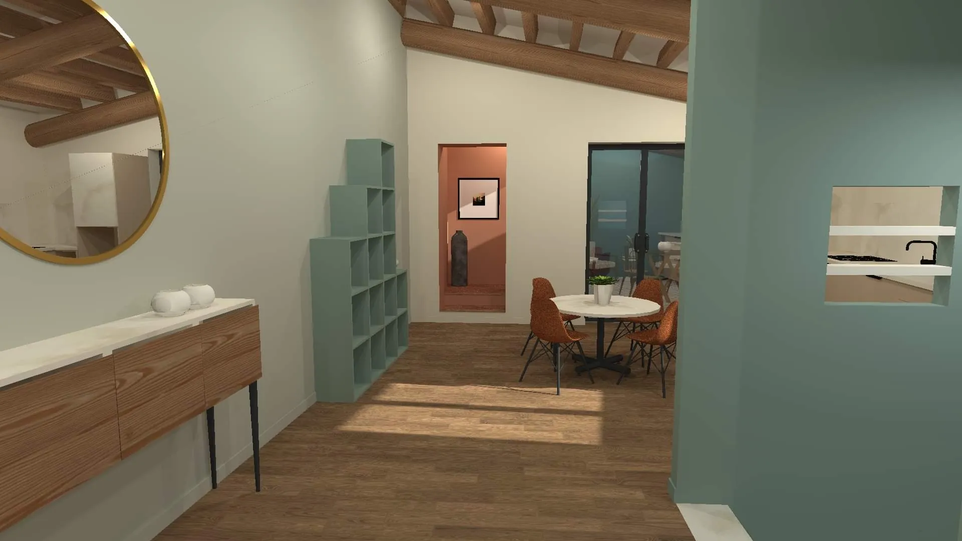 Appartement à rénover de 117 m² avec terrasse à L'Isle-sur-la-Sorgue – Vue sur le clocher 