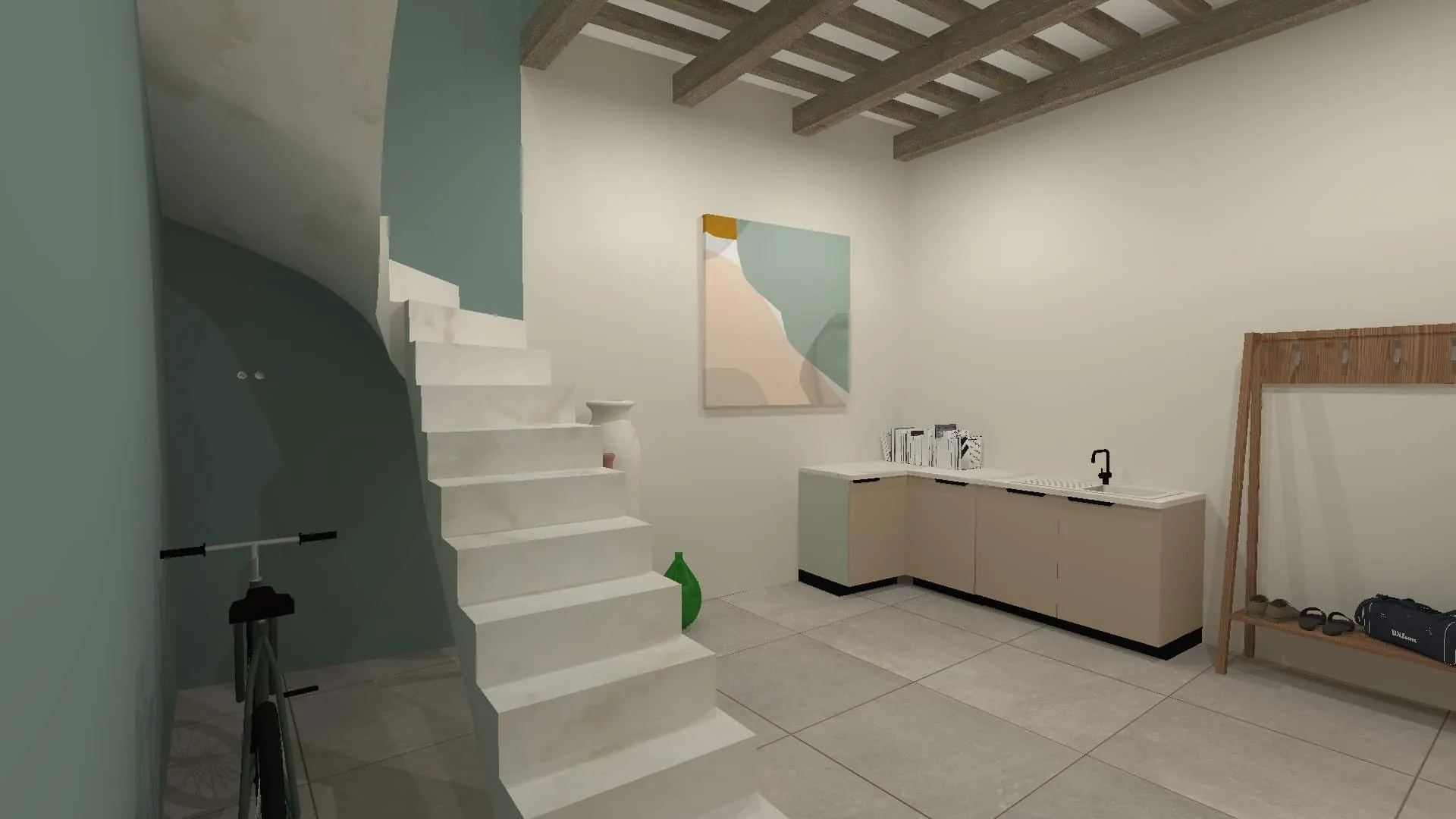 Appartement à rénover de 117 m² avec terrasse à L'Isle-sur-la-Sorgue – Vue sur le clocher 