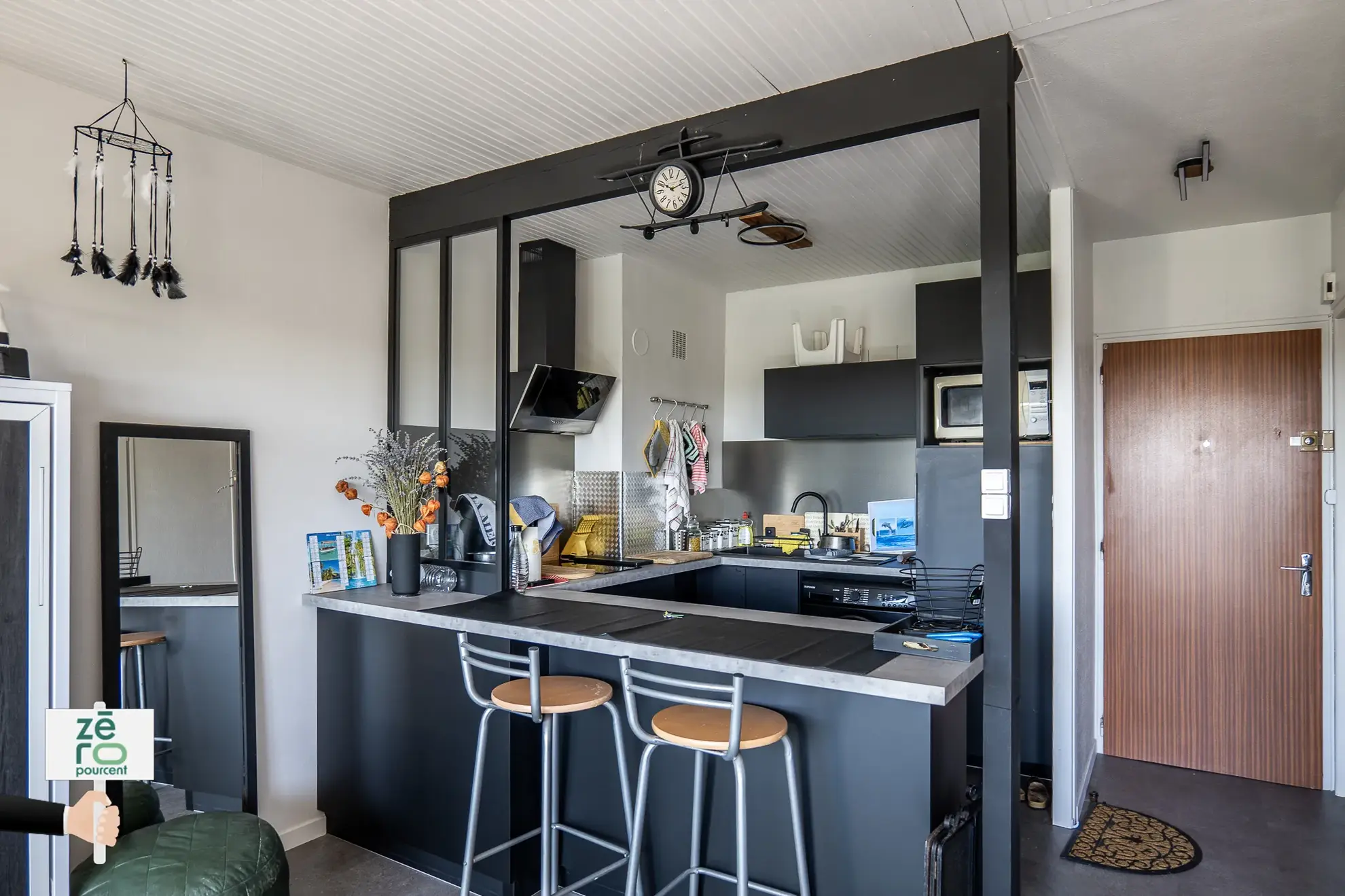 Studio en centre-ville de Coex avec terrasse et vue dégagée proche commerces 