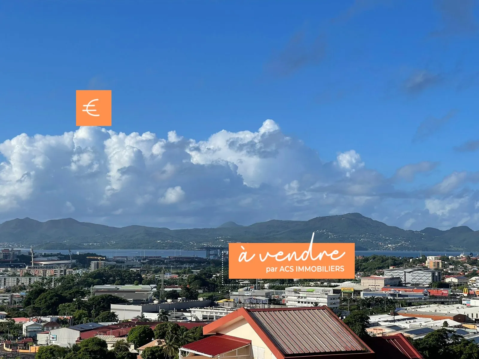 Appartement F3 avec vue mer à Fort-de-France - 60 m²