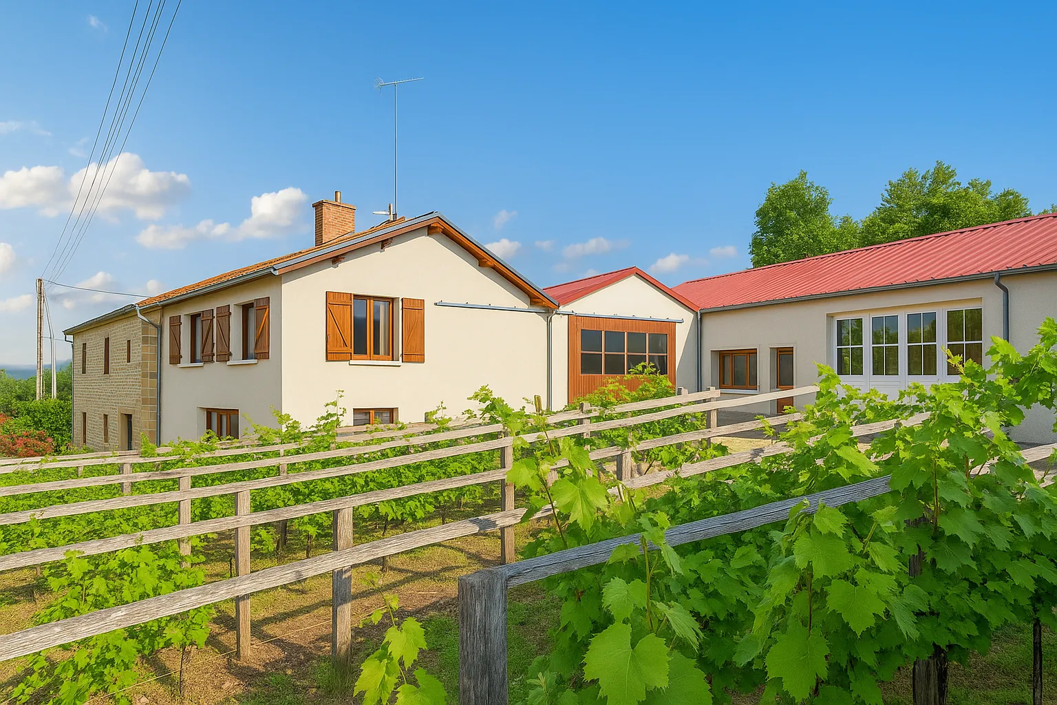 Maison spacieuse de 258 m² avec atelier chauffé et hangars à Villars St Marcellin