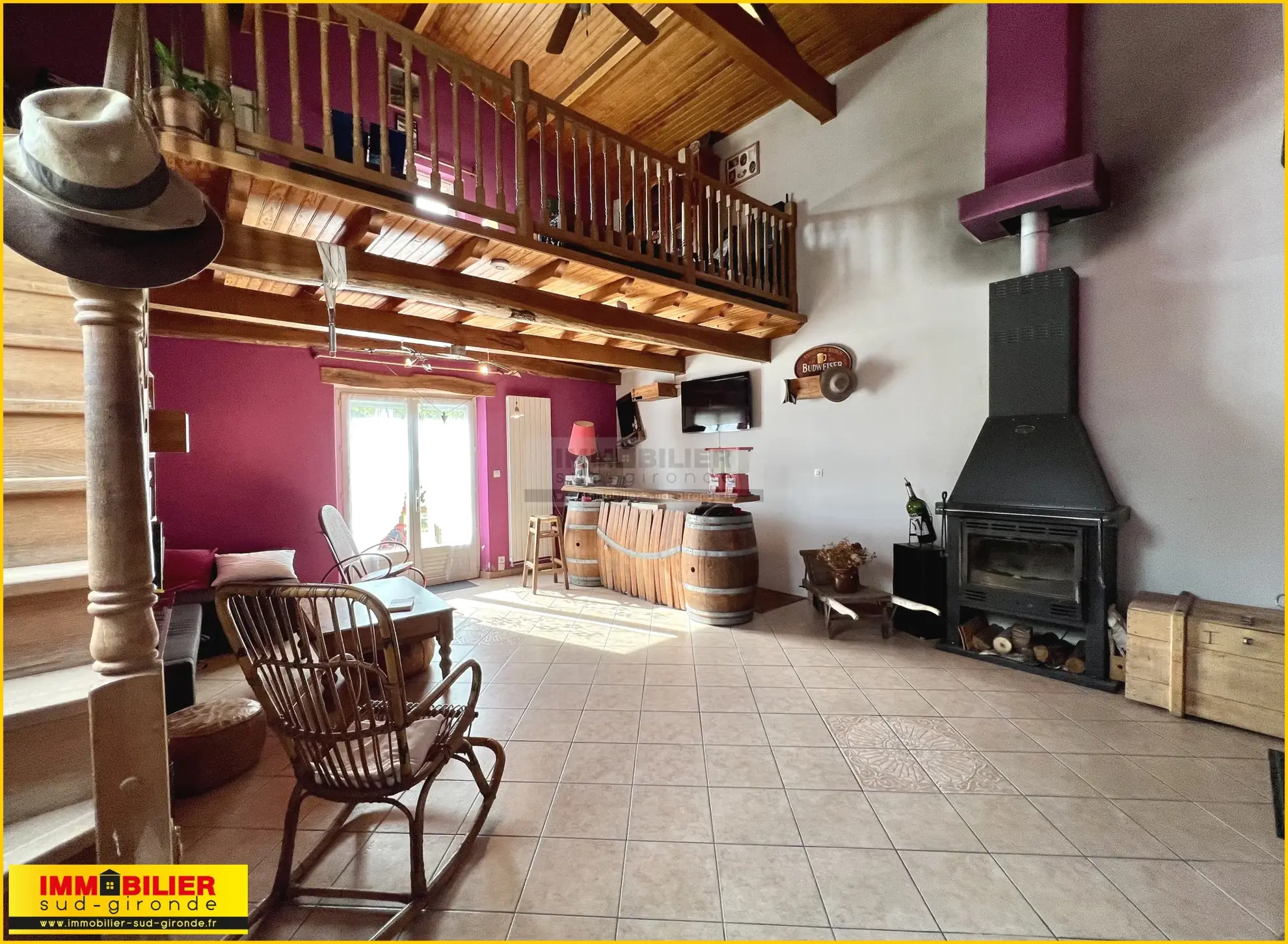 Maison familiale à vendre à Landiras avec grand jardin et garage - véritable opportunité 