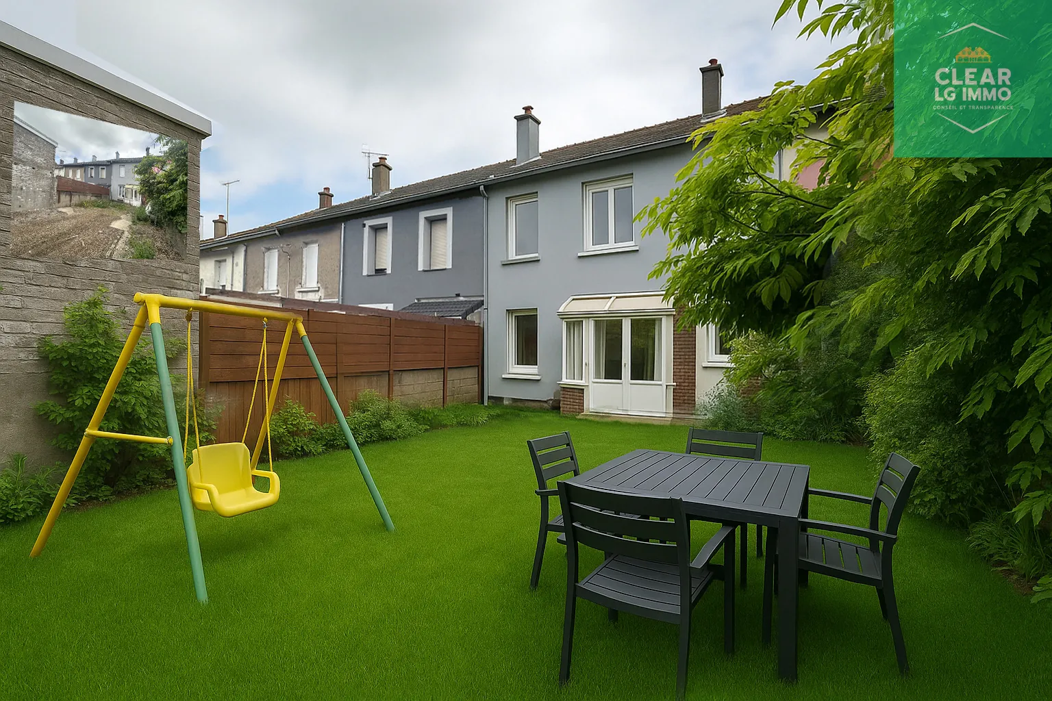 Maison rénovée proche frontière luxembourgeoise à Audun-le-Tiche avec terrasse et potentiel d'extension