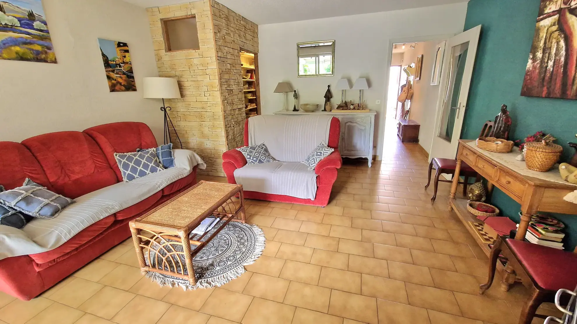 Bel appartement T2 avec jardinet et véranda à Collioure 