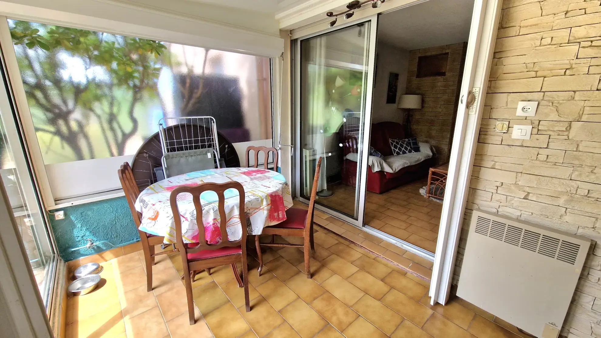Bel appartement T2 avec jardinet et véranda à Collioure 