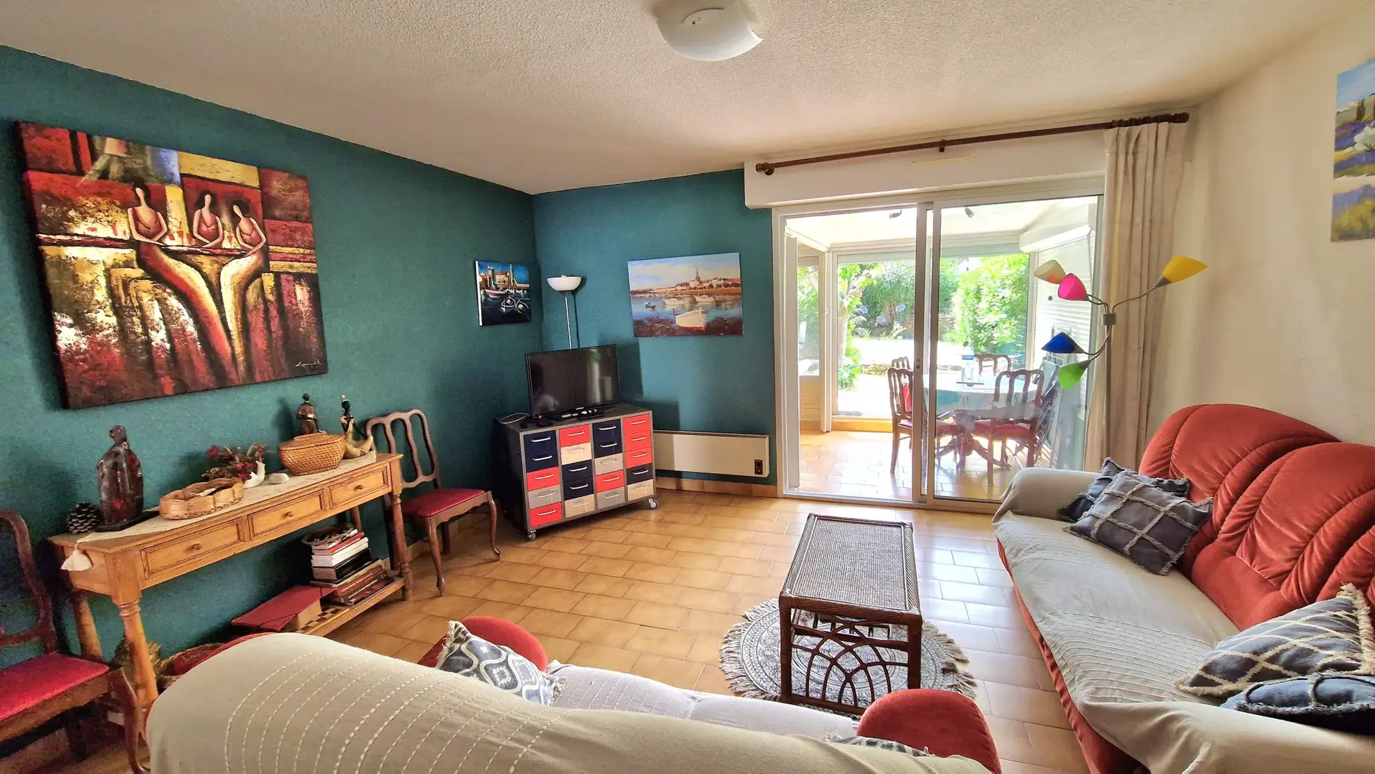 Bel appartement T2 avec jardinet et véranda à Collioure 