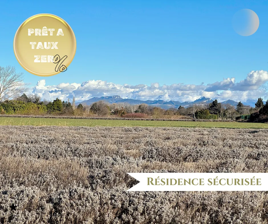 Terrain constructible à Orange avec vue sur le Ventoux - Viabilisé et sécurisé 