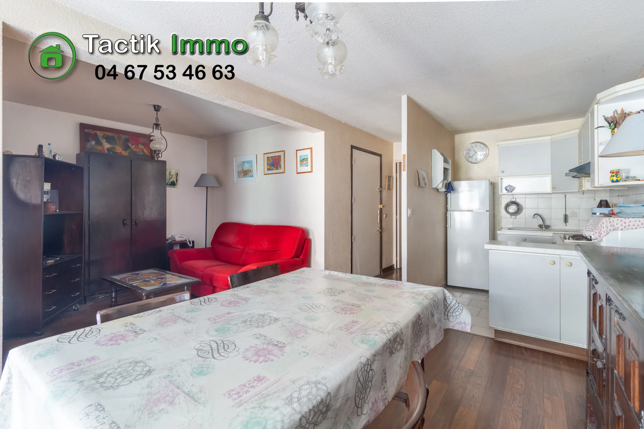 Appartement traversant de 52 m² à Sète, proche des commodités 