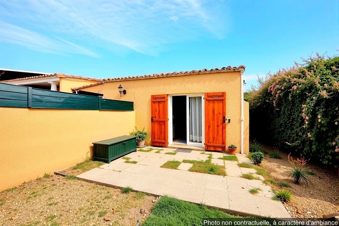 Villa T3 à Vic-la-Gardiole avec jardin, parking et proche plages