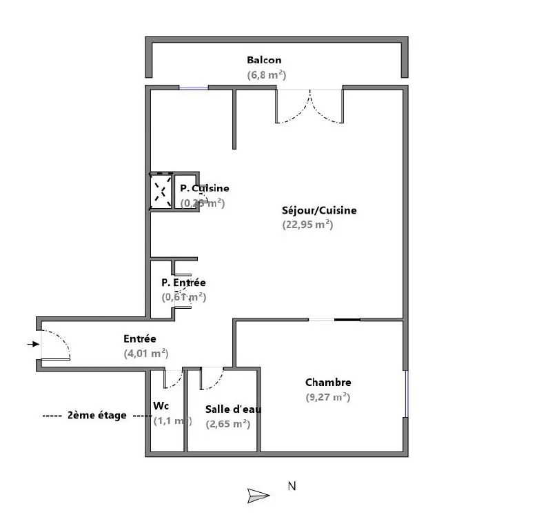 Appartement T2 de 41 m² avec balcon, parking à Nîmes – Quartier Puech du Teil 