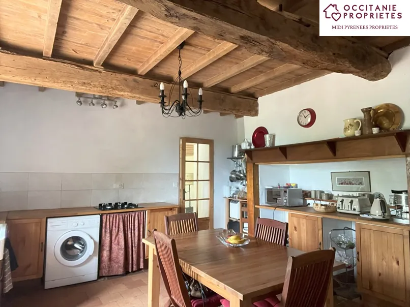 Magnifique maison rénovée avec vue sur les Pyrénées à Lilhac 