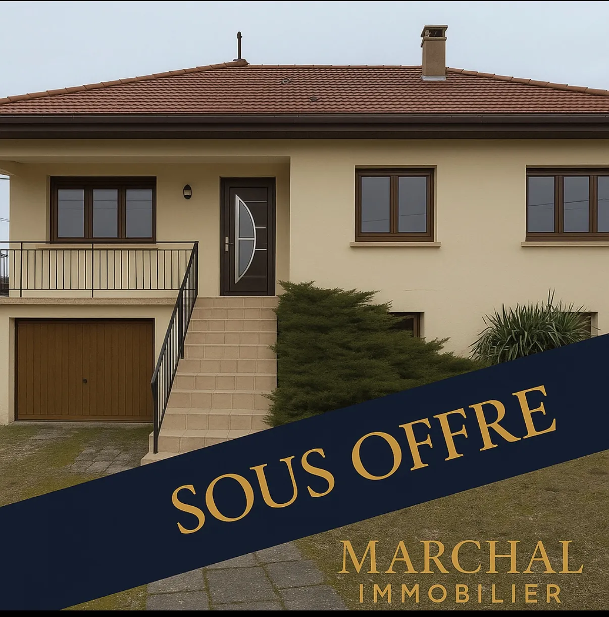 Maison lumineuse 3 chambres à Han-Sur-Nied, garage et jardin clôturé - À vendre