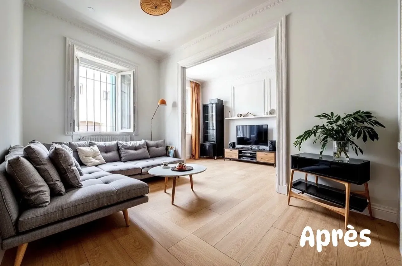 Maison de village à rénover à Milhaud avec cour et cave 