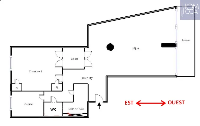 Appartement T2 avec Vue Panoramique sur la Saône à Lyon 4ème 