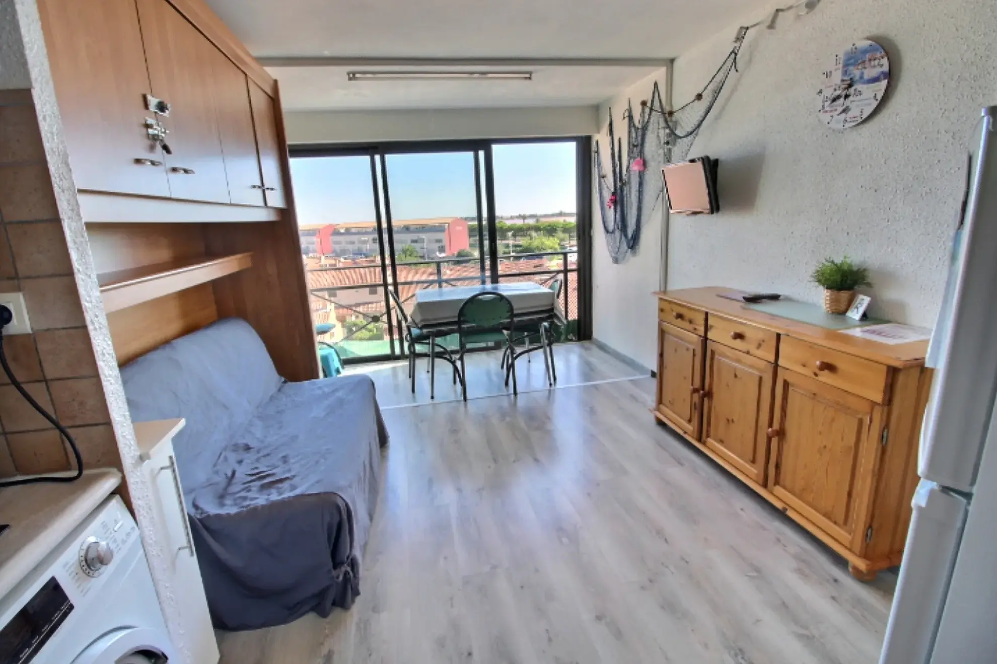 Studio meublé avec piscine et vue dégagée à Le Grau du Roi - Secteur Palais de la Mer 