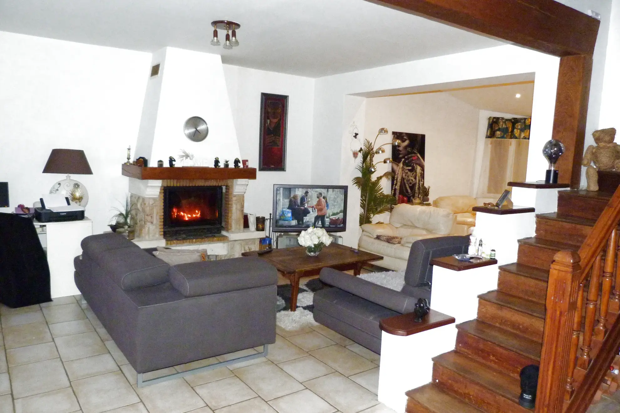 Belle maison anglo-normande avec piscine et vue sur la Seine à Arelune-en-Seine 