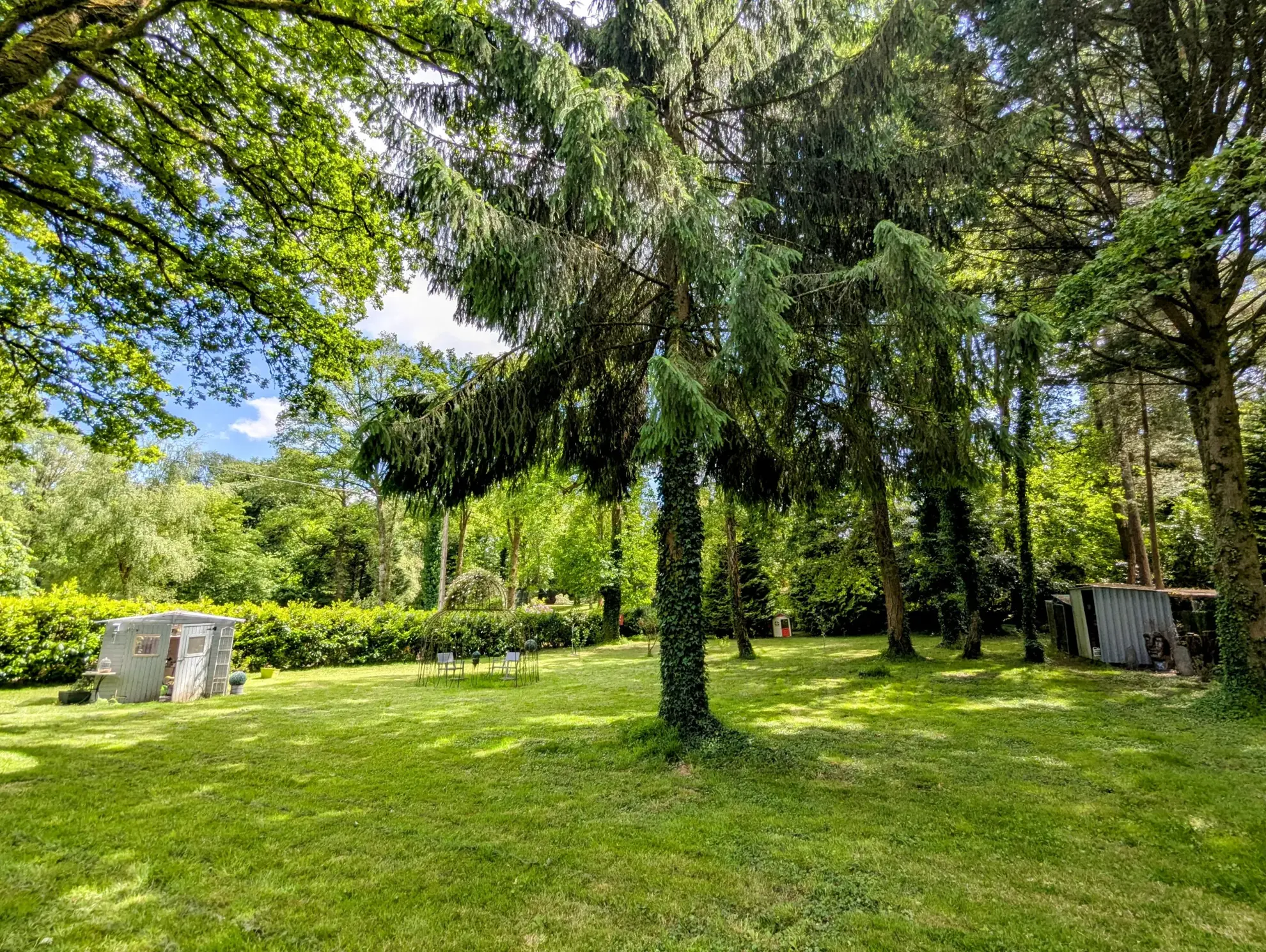 Maison à vendre en forêt de Brocéliande avec dépendances et terrain arboré 
