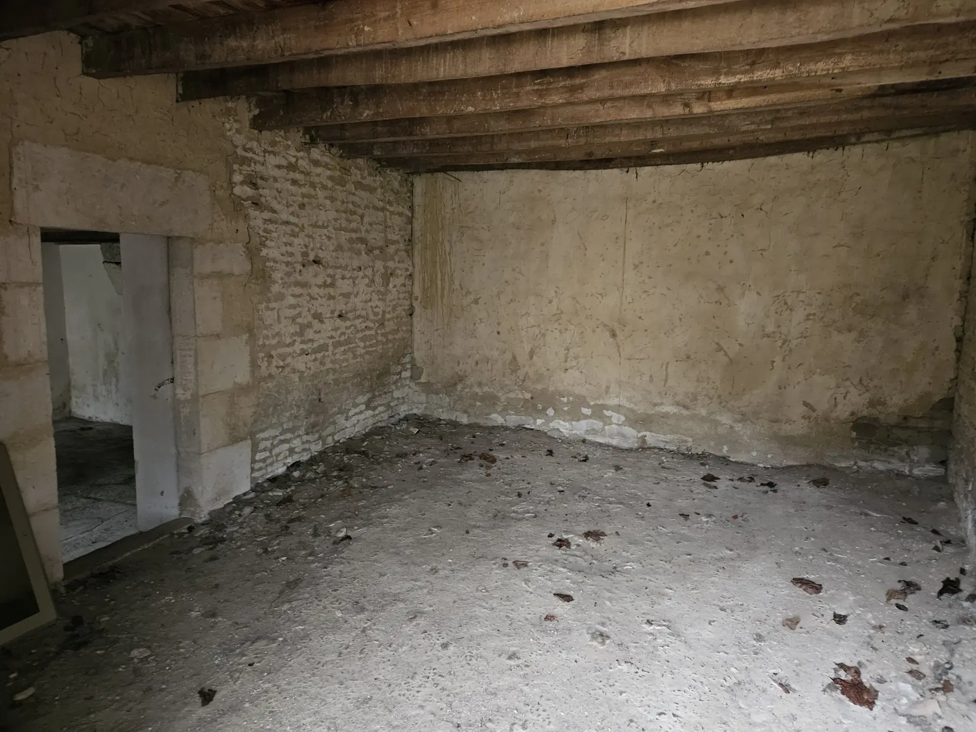 Maison en pierre à rénover à Arcais dans le Marais Poitevin, centre bourg 