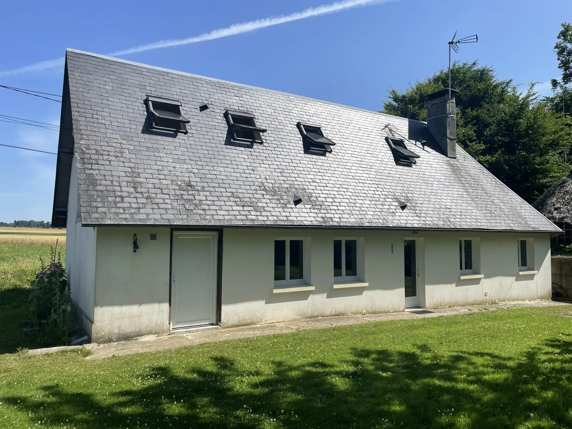 Longère avec jardin à Cany-Fauville en Caux - 80 m², terrain de 1200 m² 