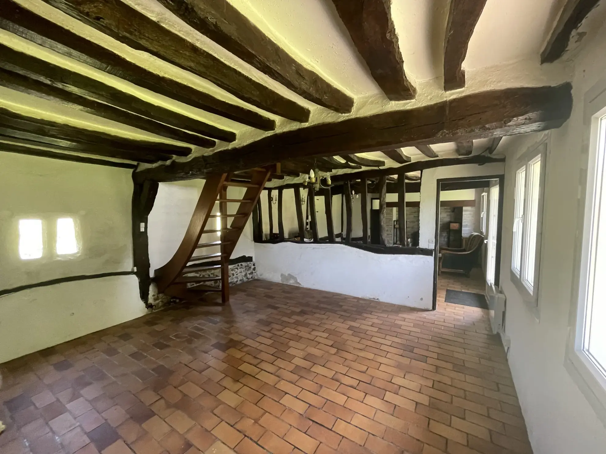 Longère avec jardin à Cany-Fauville en Caux - 80 m², terrain de 1200 m² 