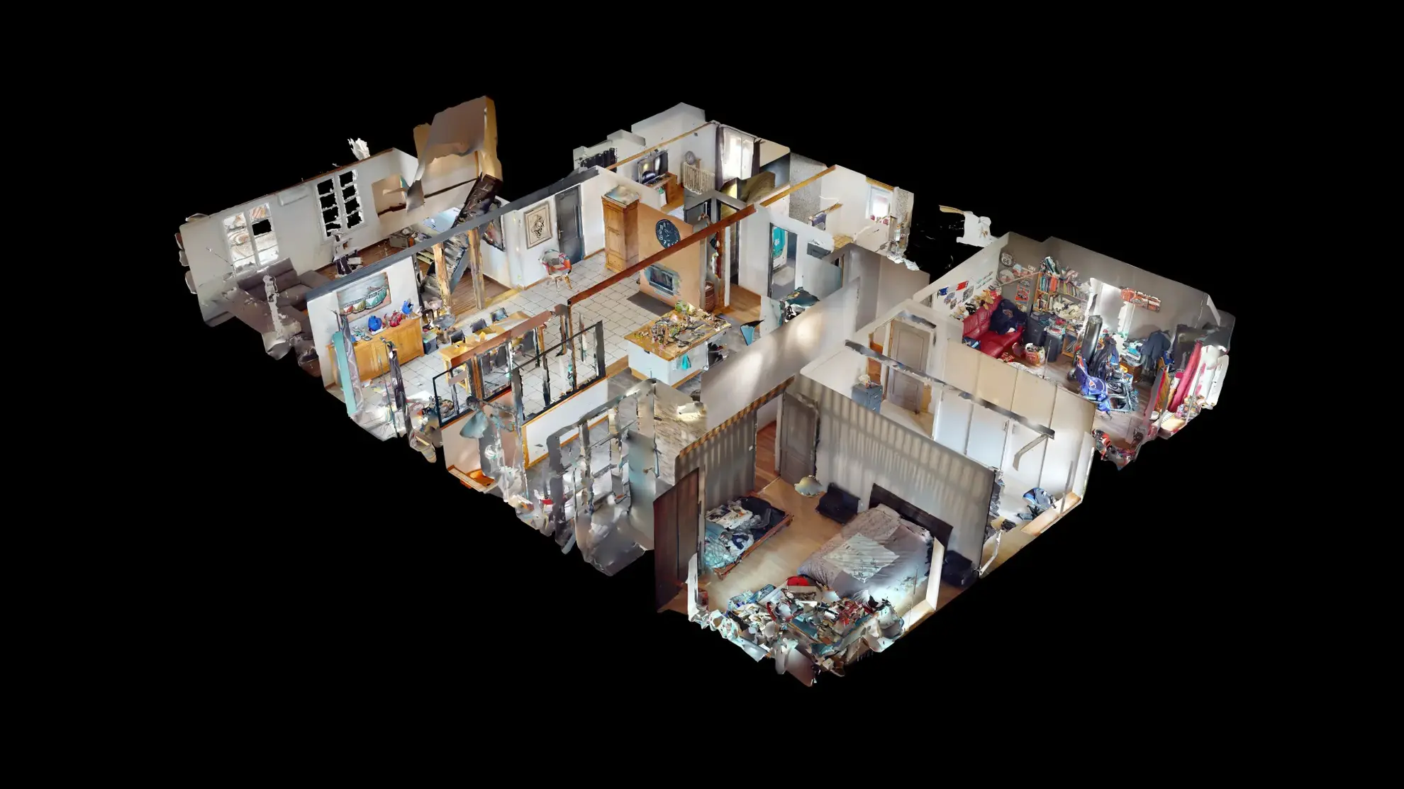 Ensemble immobilier avec maison de 234m², appartement loué et terrain à Souvans 