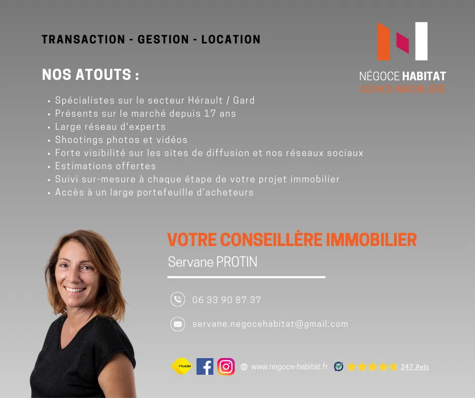 Villa de plain-pied avec piscine, garage et grand terrain à Quissac – Investissez dans cette belle maison 