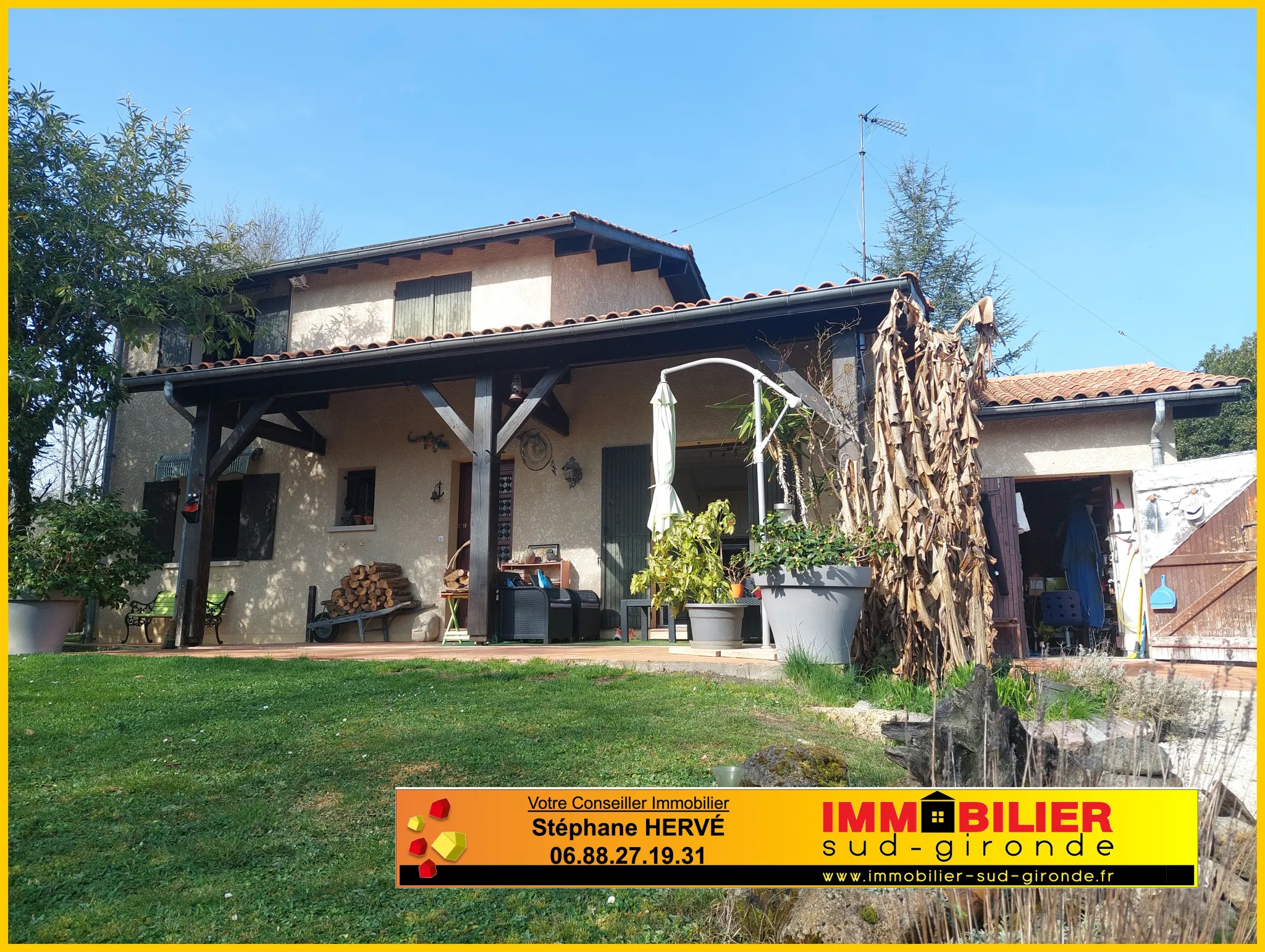 Maison avec piscine de 135 m² à vendre près d'Illats - Le Sauternais