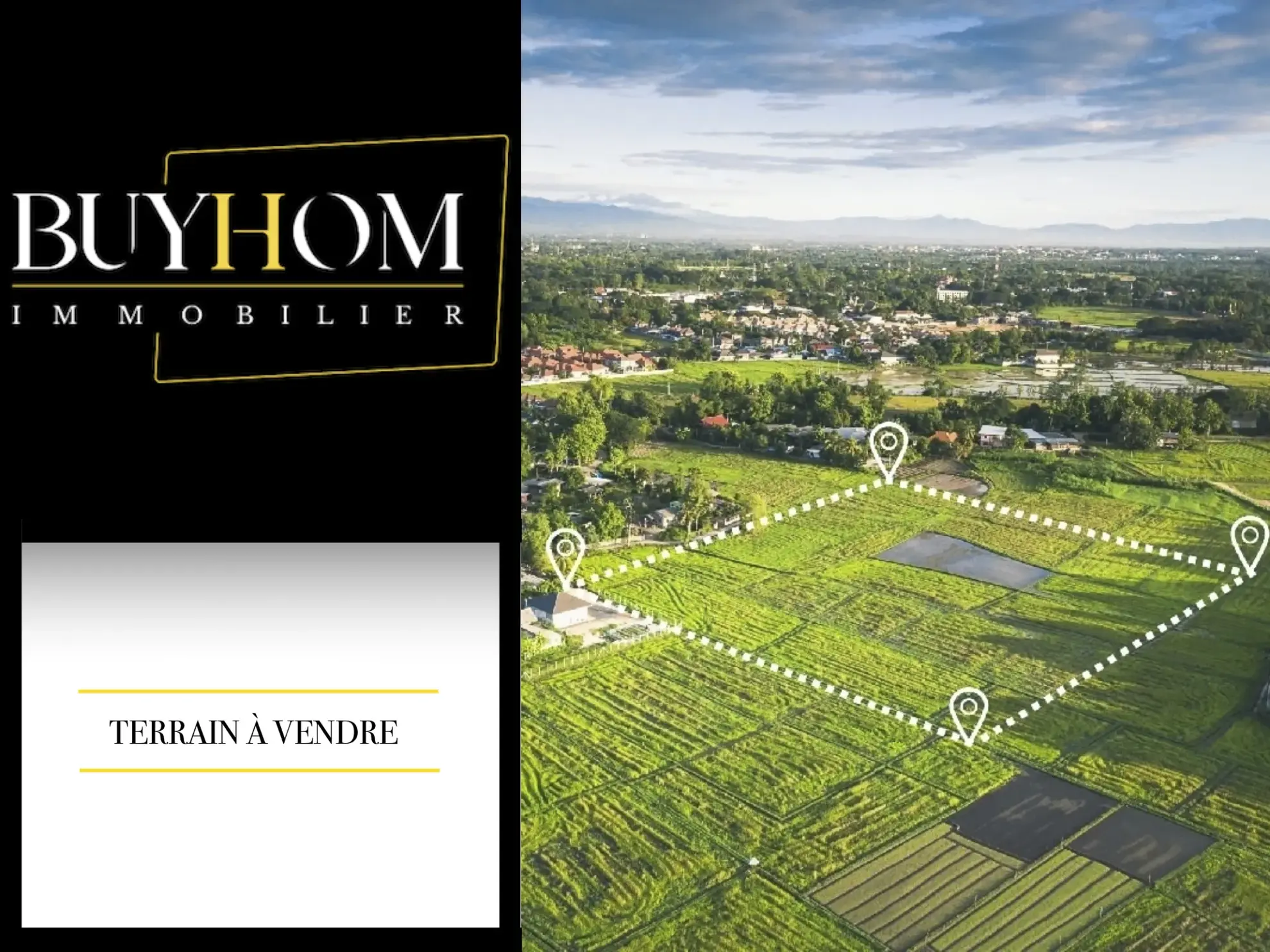 Terrain constructible à Aubignan de 568 m² avec vue sur le mont Ventoux