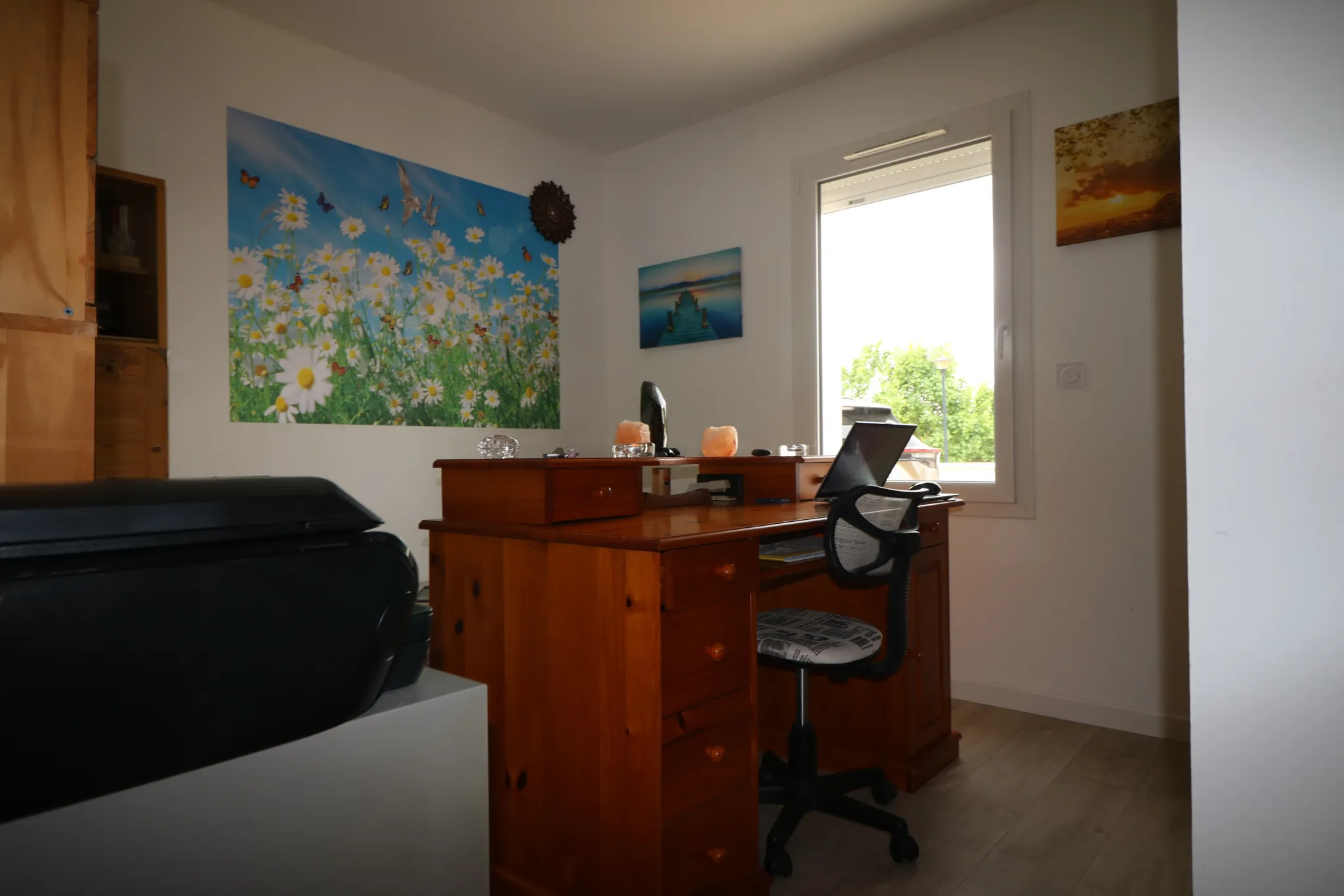 Maison neuve de plain-pied avec garage et jardin à Saint Hilaire de Villefranche 