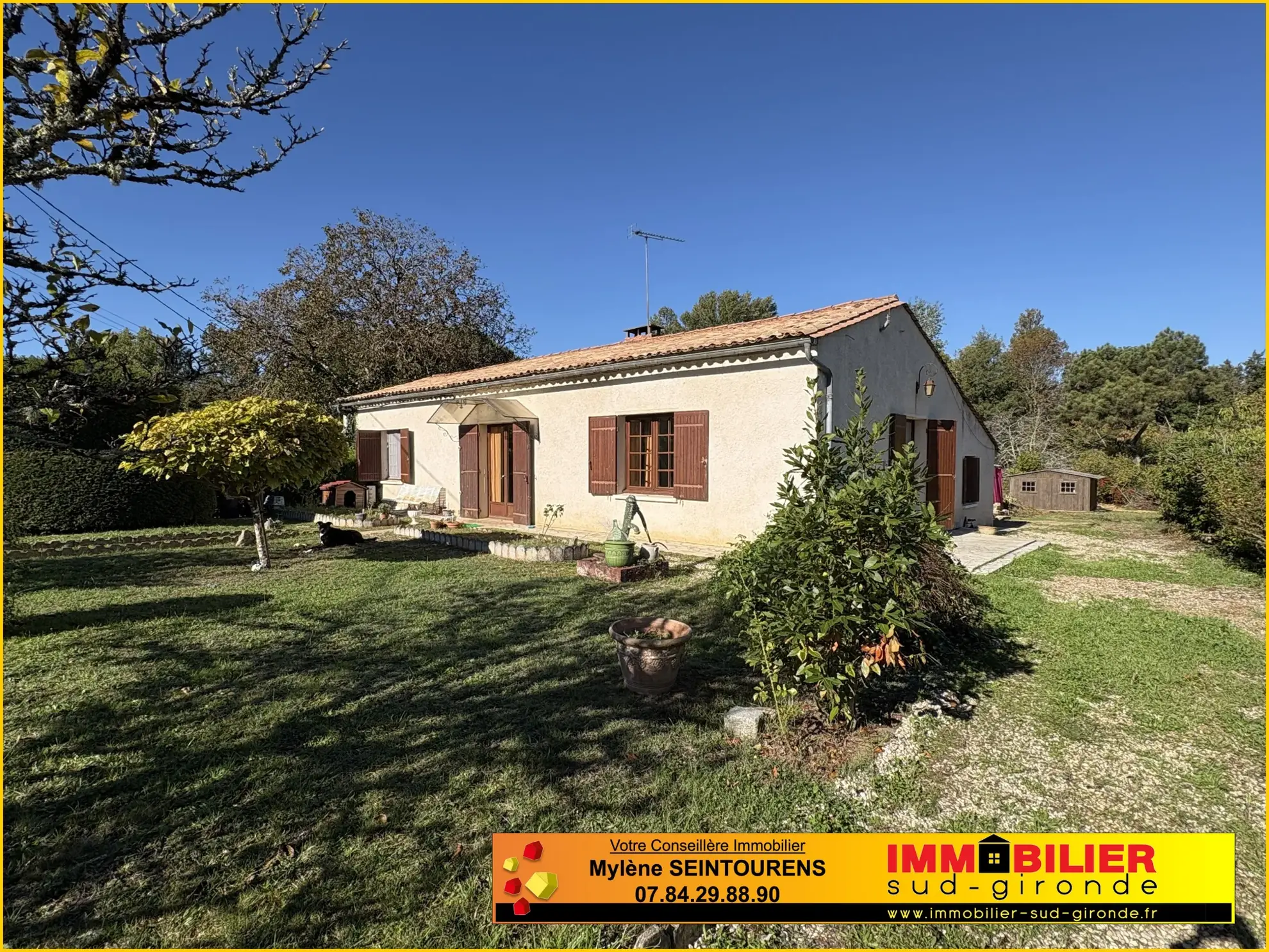 Maison lumineuse de 100 m² à Barsac avec jardin et dépendance