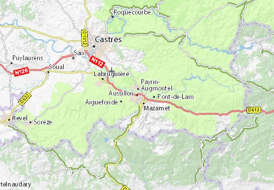Terrain constructible à Aussillon dans le Tarn de 773 m² 