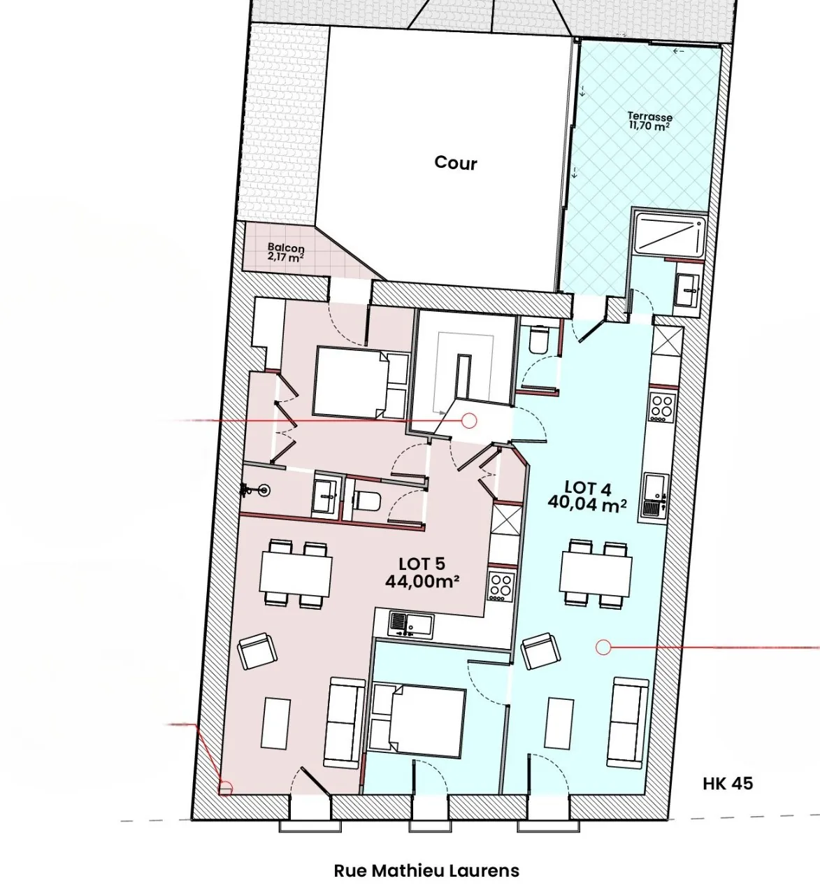 Appartement F2/F3 à vendre à Montpellier dans le secteur Antigone - Potentiel rare