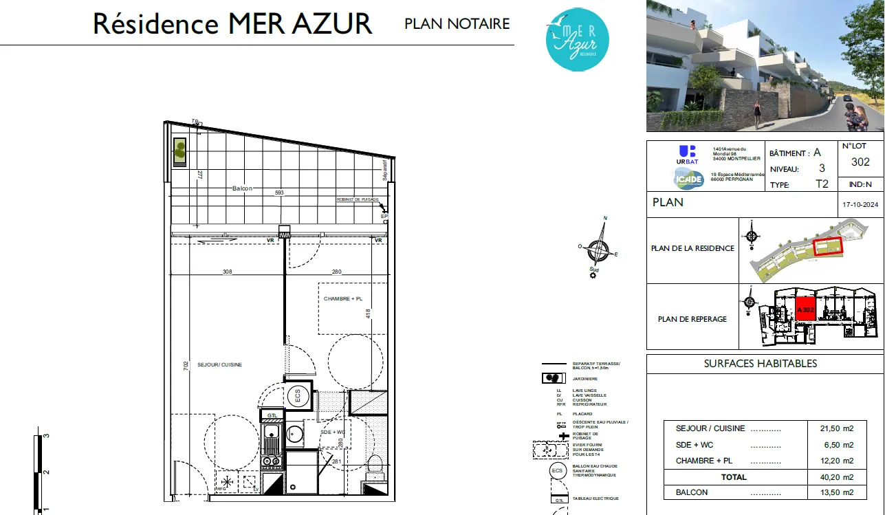 Appartement 2 pièces neuf avec vue mer à Port Vendres 