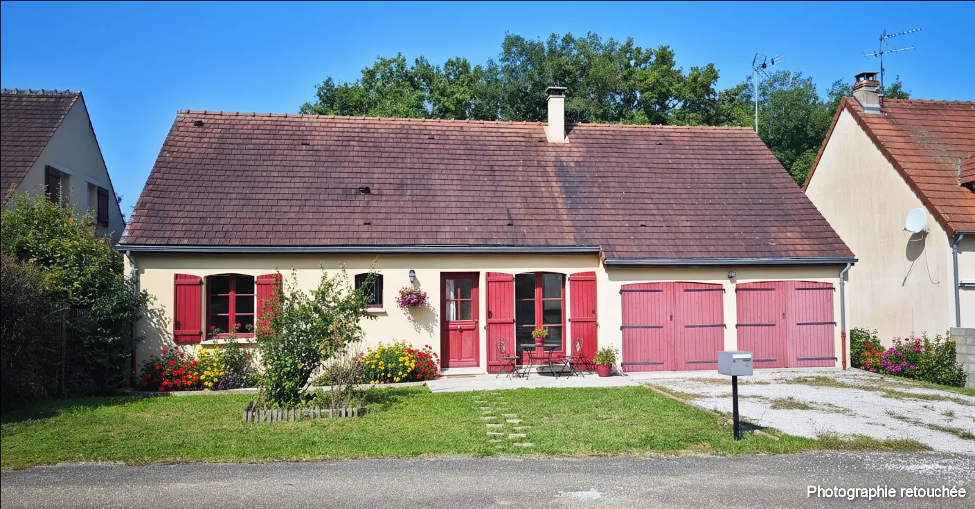 Jeune maison rénovée avec jardin et garage à Noyers-sur-Serein 