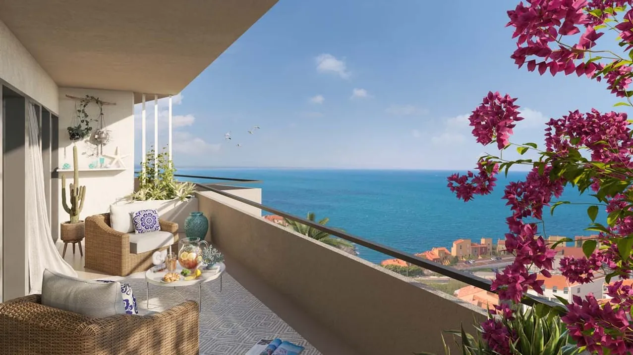 Appartement 2 pièces neuf avec vue mer à Port Vendres 