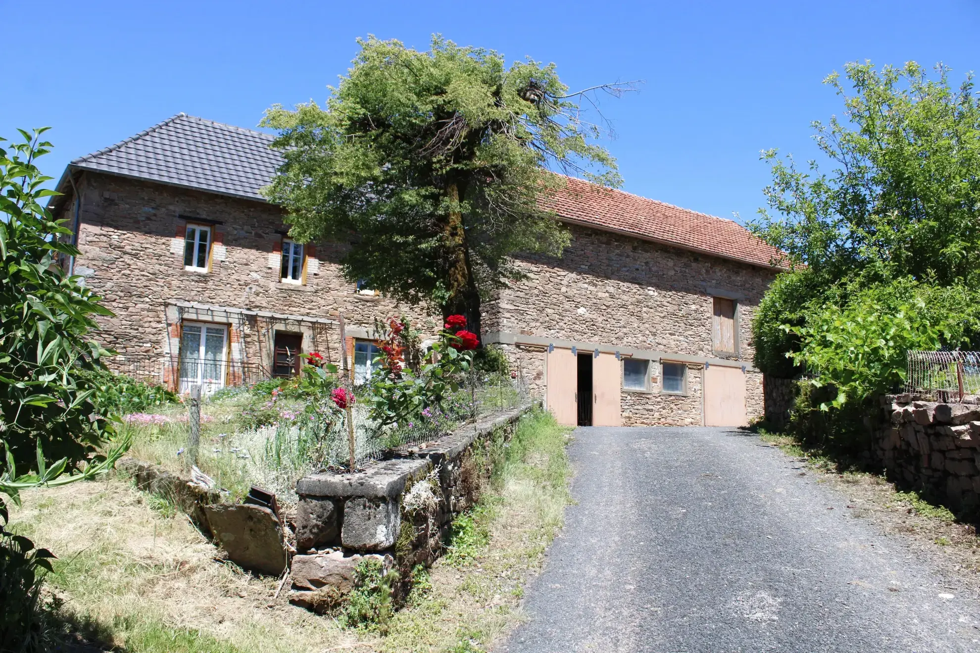 A vendre ensemble immobilier à Palazinges avec maison et dépendances 