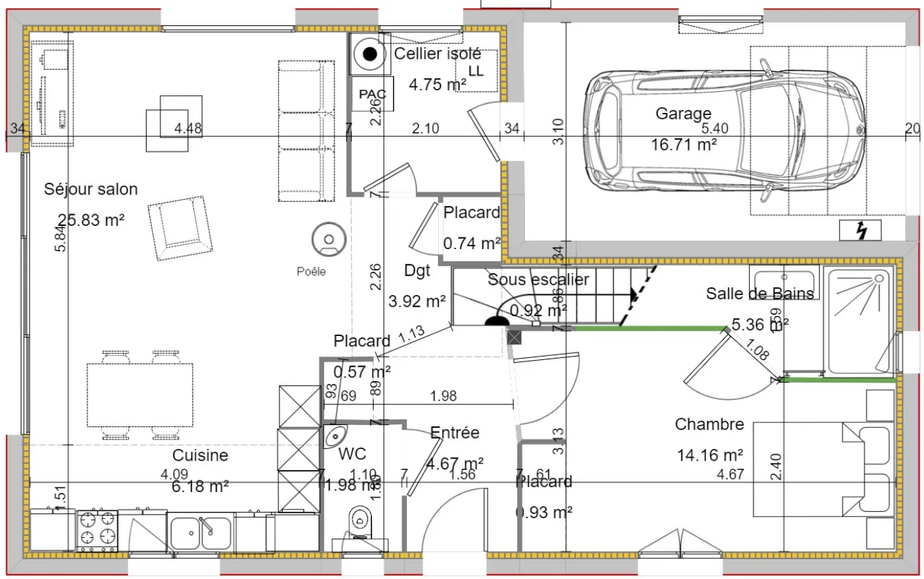 Terrain à bâtir de 852 m² à Viuz-en-Sallaz avec vue montagne 