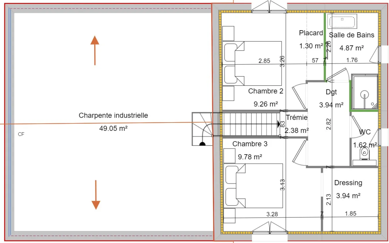 Terrain à bâtir de 852 m² à Viuz-en-Sallaz avec vue montagne 