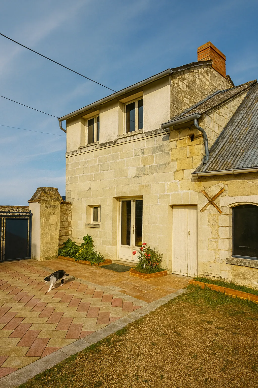 Maison bourgeoise à rénover en centre d'Allonnes avec cour et dépendances