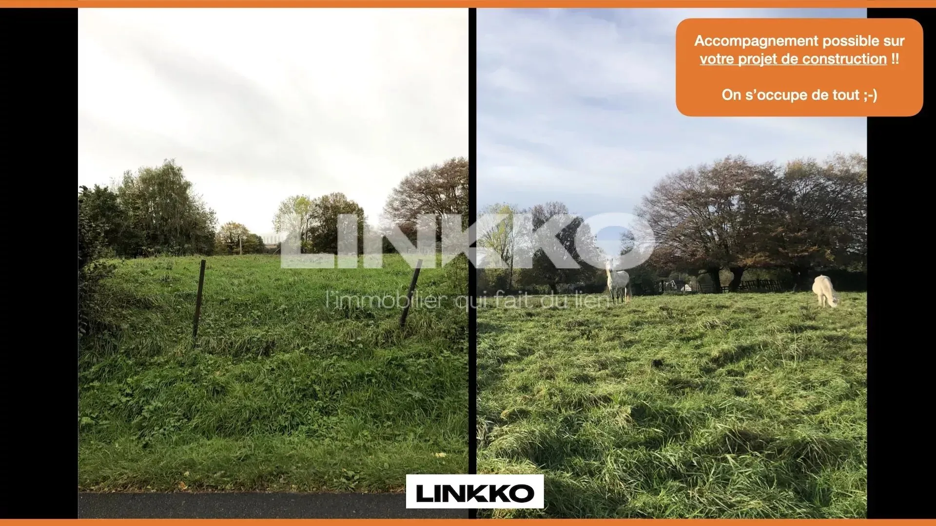 Magnifique terrain constructible de 1250 m² à Gommegnies, exposé plein sud