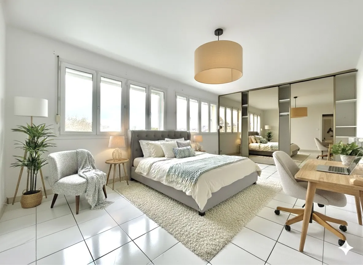 Grand appartement lumineux à vendre à St Quentin avec balcon et cave 