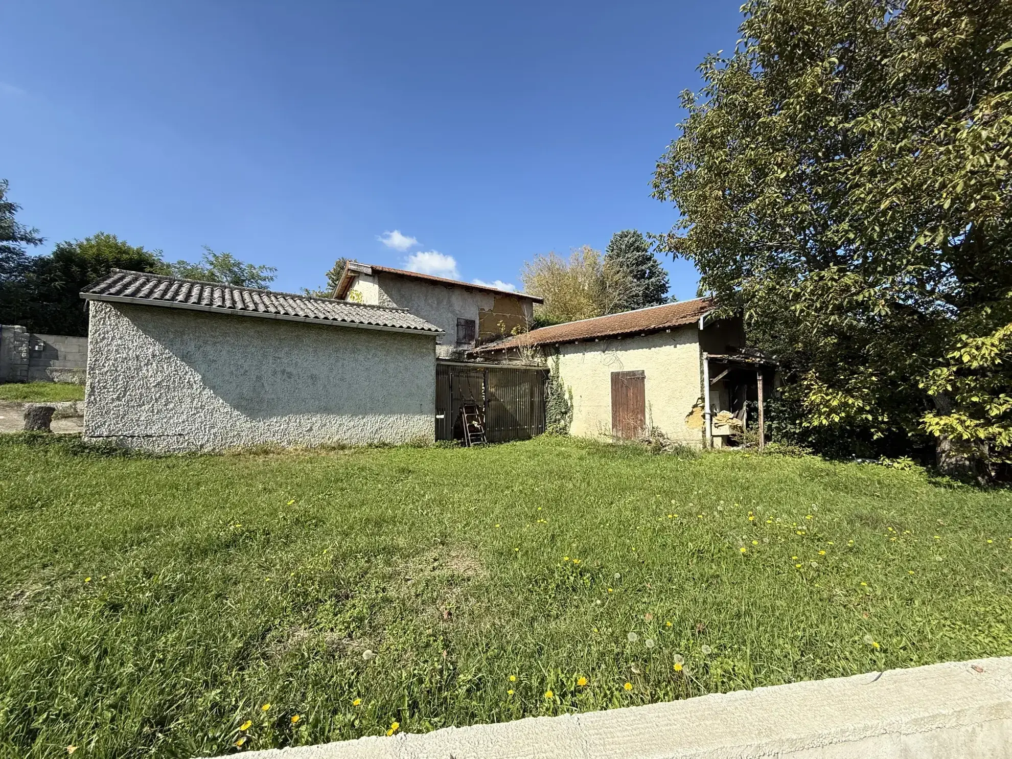 Maison à rénover à Chonas l'Amballan, terrain clos, 49 m² habitables 